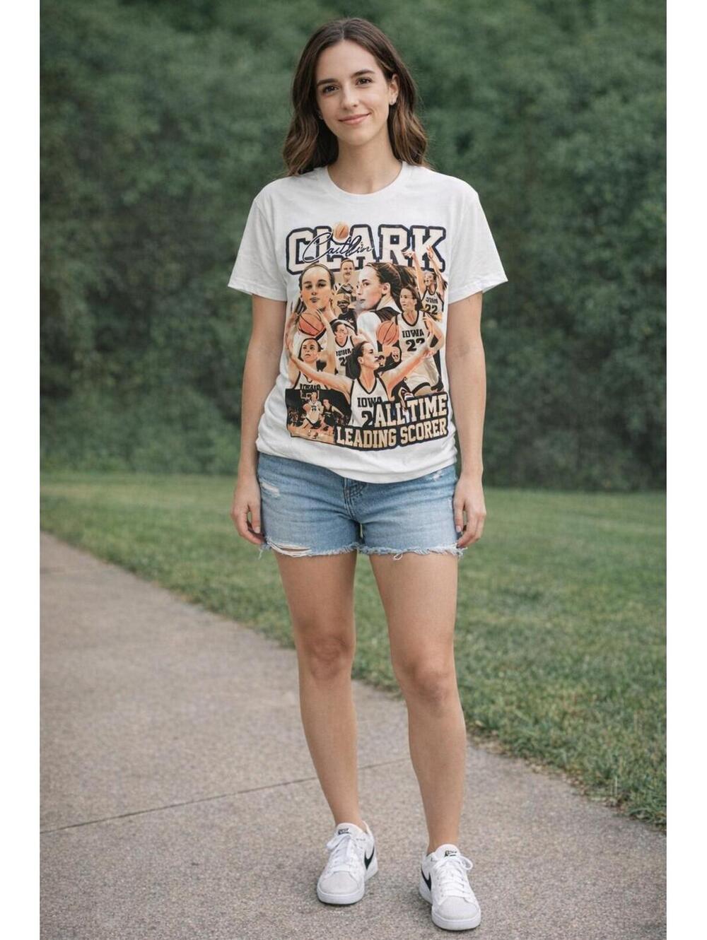 Headgear Classics Caitlyn Clark All-Time Leading Scorer Tshirt Size S (12)